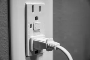 Tripped Ground Fault Interrupter Outlet